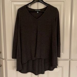 She + Sky grey long sleeve top